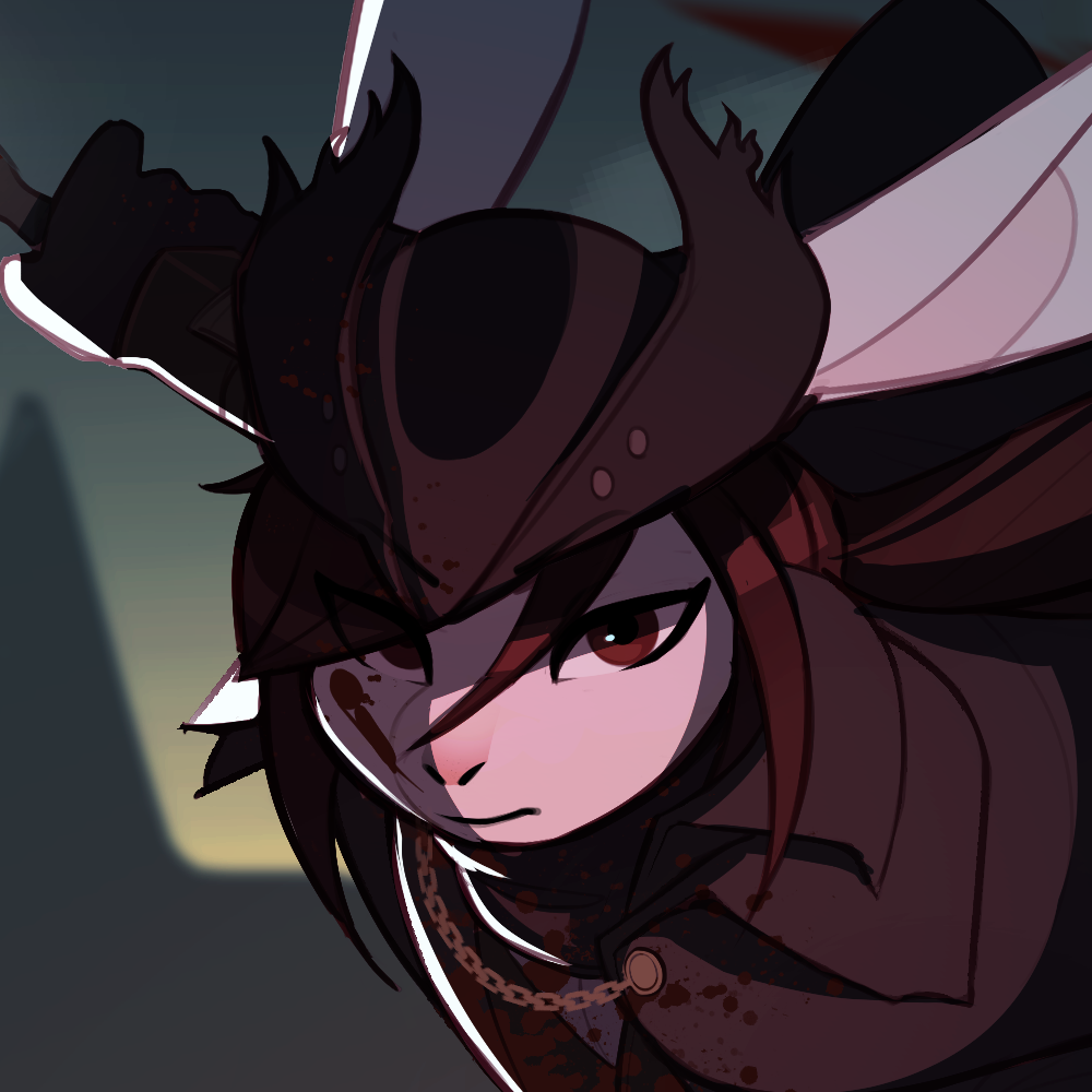 Mari fighting during the red moon