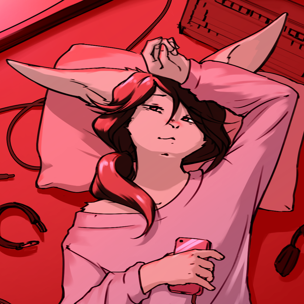Mari surrounded by his hobbies
